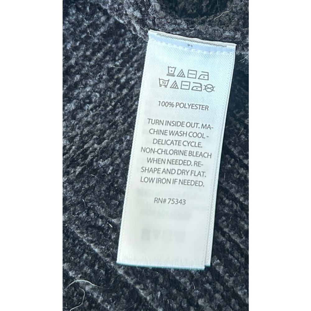 Christian Siriano NY Sweater Women's Pullover B/W Soft Chenille Mock Neck Large - Picture 7 of 7